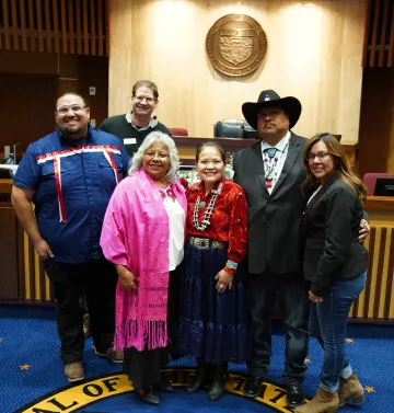 UArizona Indigenous Resilience Center being recognized on the Senate floor by Senator Sally Gonzales