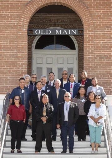 Tribal Leaders with President Robbins