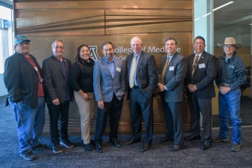 Tribal Leaders with President Robbins