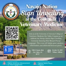 Navajo Nation Sign Unveiling Flyer